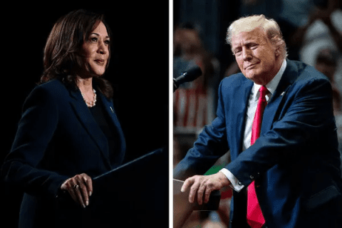 تساوی ترامپ و هریس در Polymarket