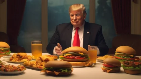 ترامپ از بیت‌کوین برای خرید همبرگر استفاده کرد