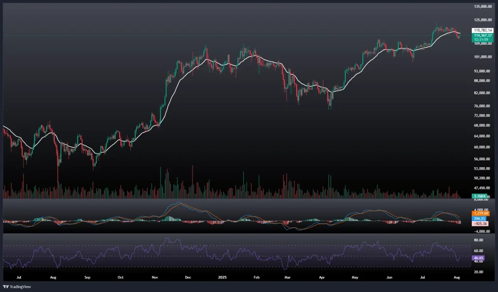 تحلیل و پیش بینی قیمت بیت کوین 13 مرداد 1404