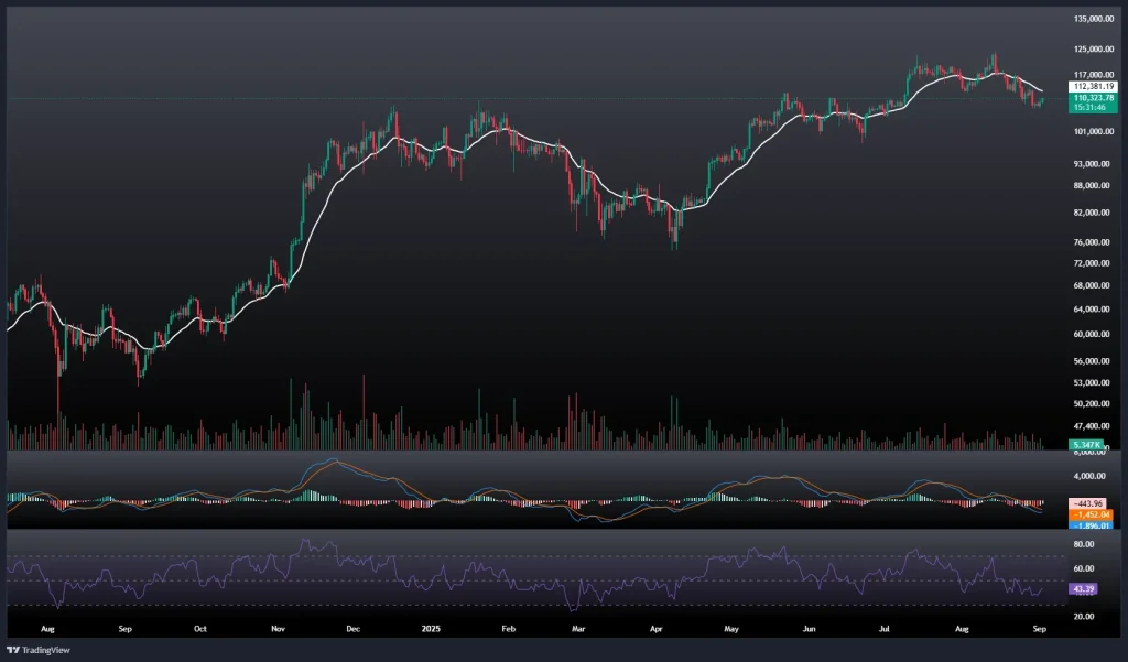 تحلیل و پیش بینی قیمت بیت کوین 11 شهریور 1404
