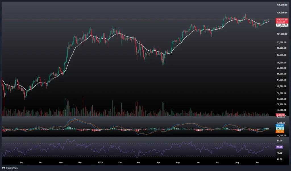 تحلیل و پیش بینی قیمت بیت کوین 28 شهریور 1404