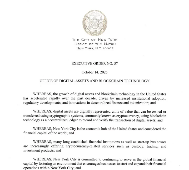 شهردار نیویورک دفتر رسمی کریپتو را افتتاح کرد